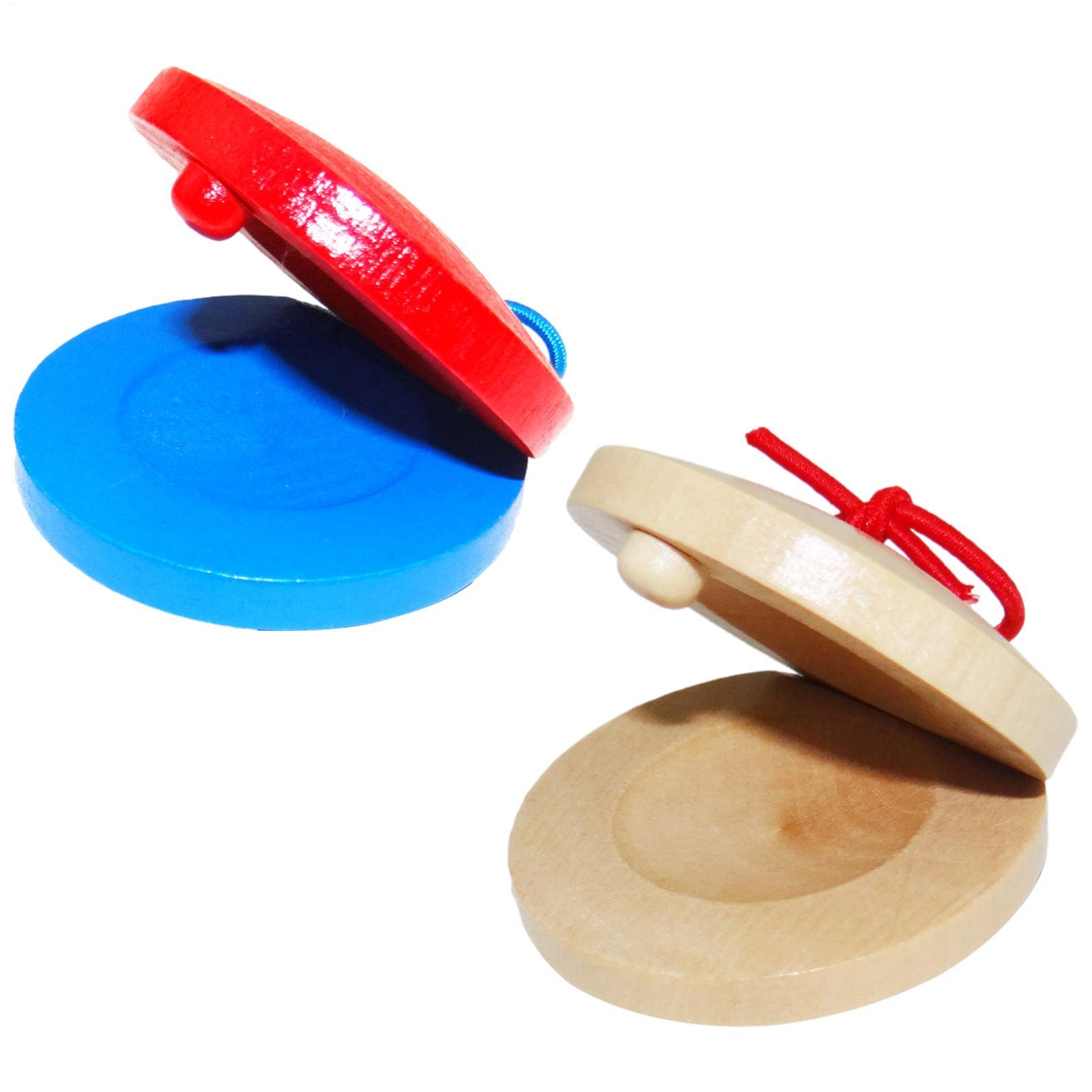 Musical Instrument Games - Wooden Castanets Kids Musical Instruments Durable