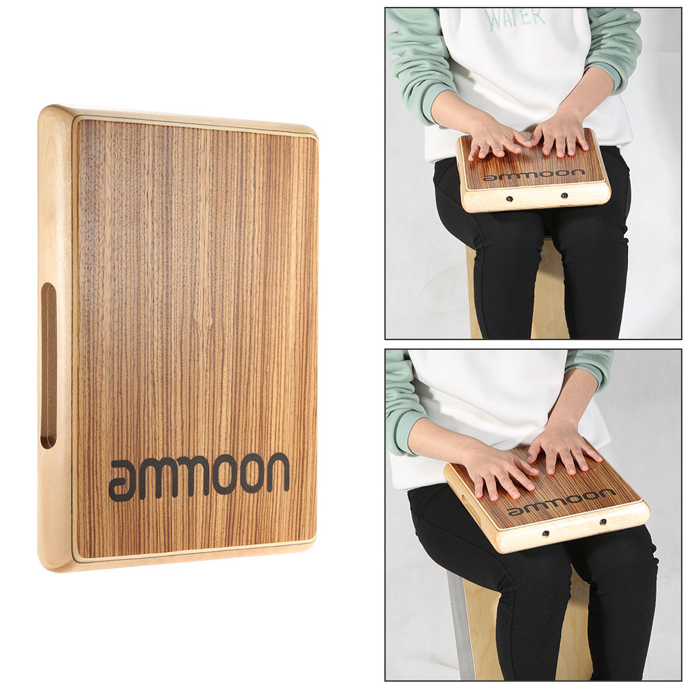 Cajon Musical Instrument - Compact Travel Cajon Flat Hand Drum