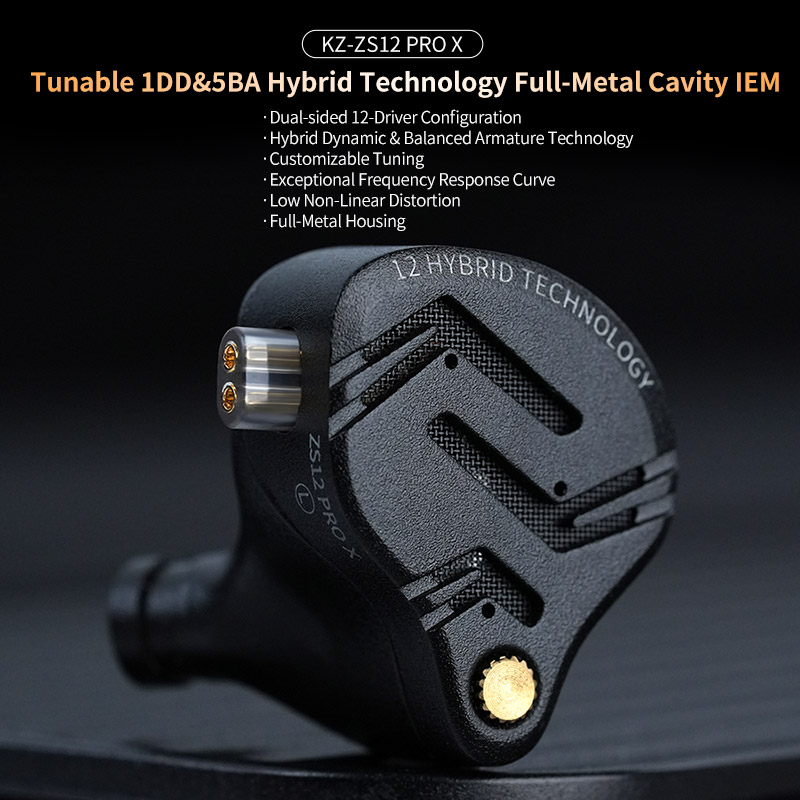 KZ ZS12 PRO X Metal Earphones  - đánh giá và giá L Musical Instrument