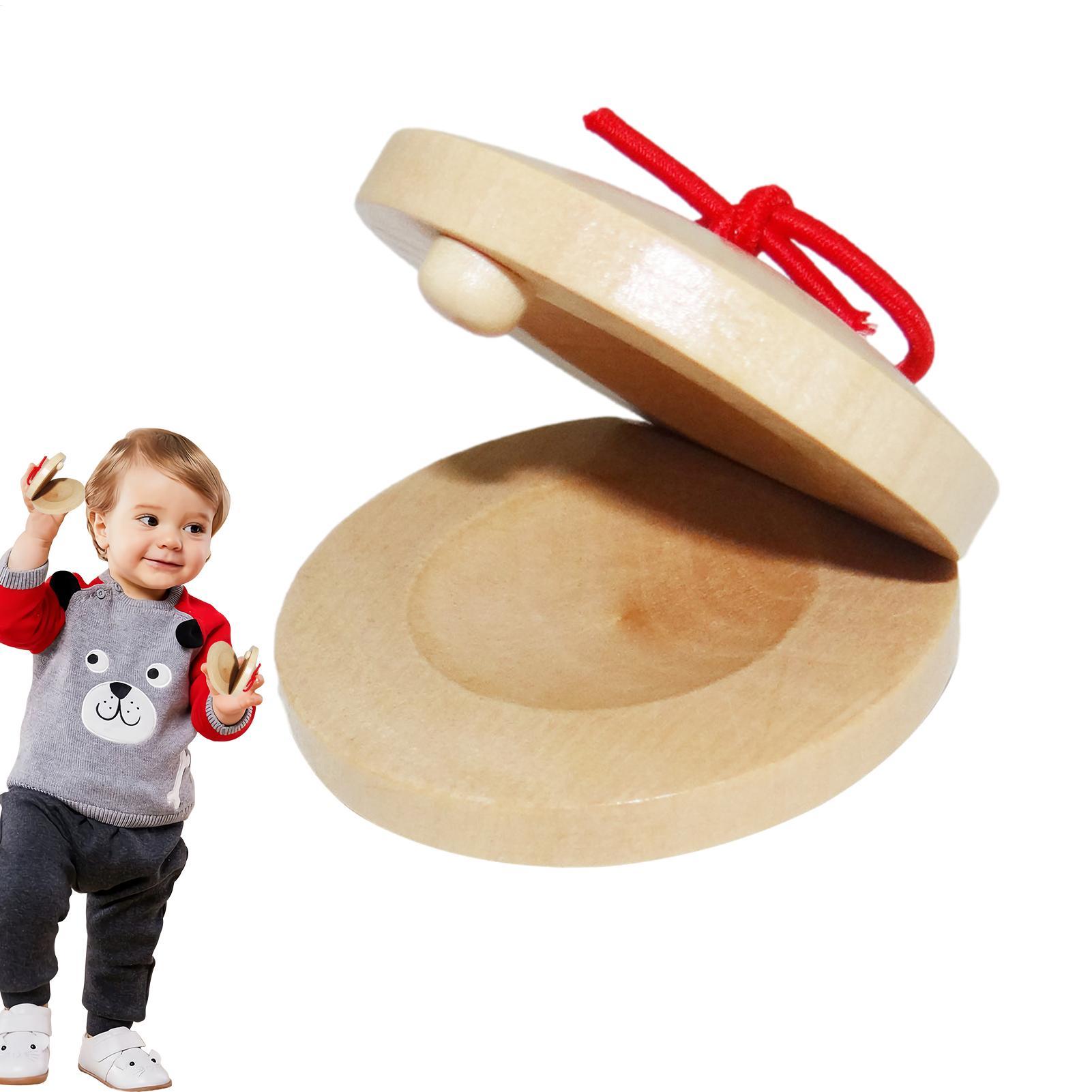 Wooden Castanets Kids Musical  - đánh giá và giá Musical Instrument Games