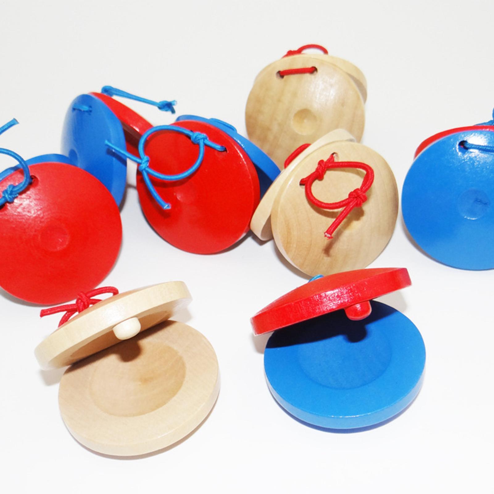 Wooden Castanets Kids Musical  - đánh giá và giá Musical Instrument Games