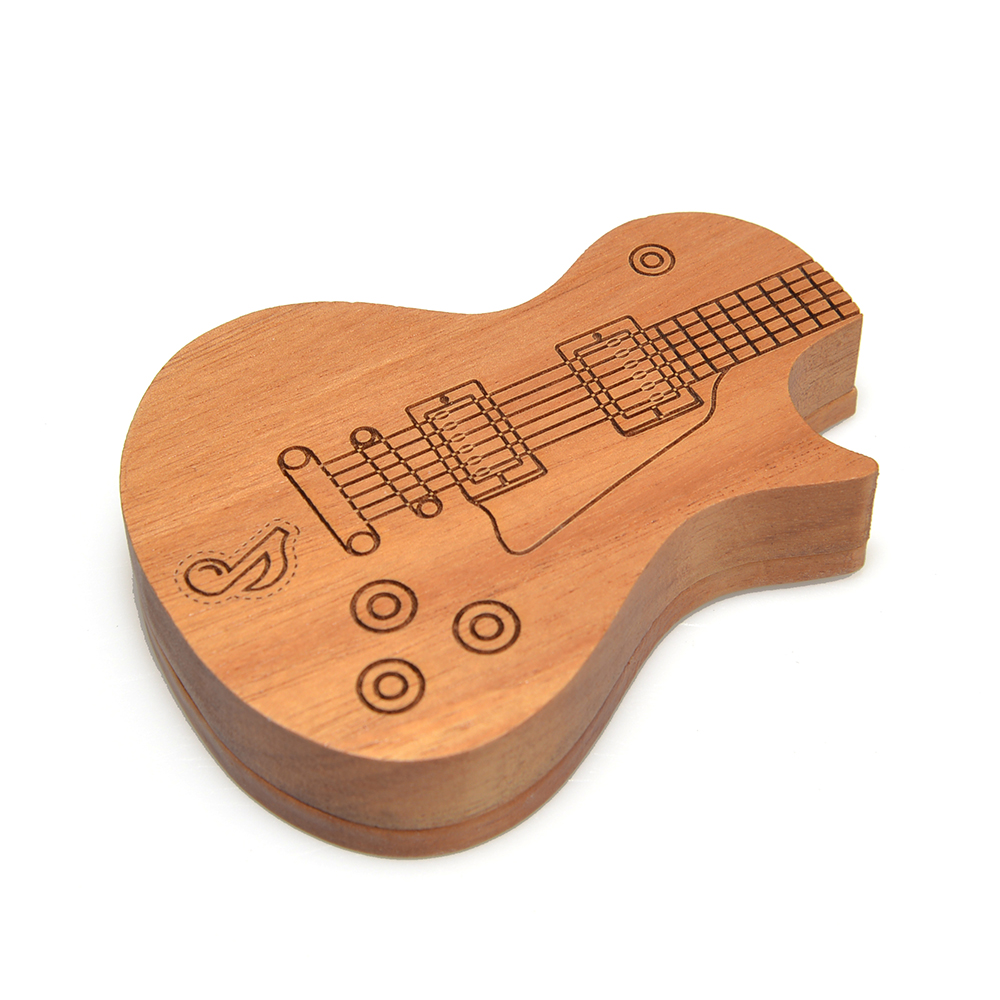 Guitar Picks Holder Wooden Ple - đánh giá và giá Cajon Musical Instrument