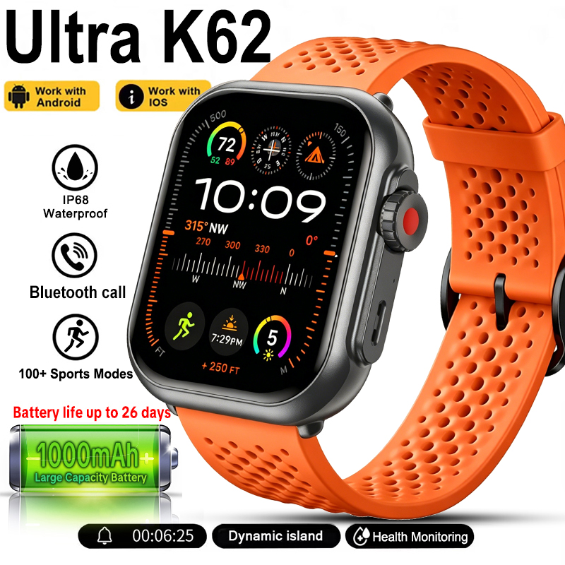 New Watch Ultra K62 Smartwatch - đánh giá và giá Musical Instrument Craft