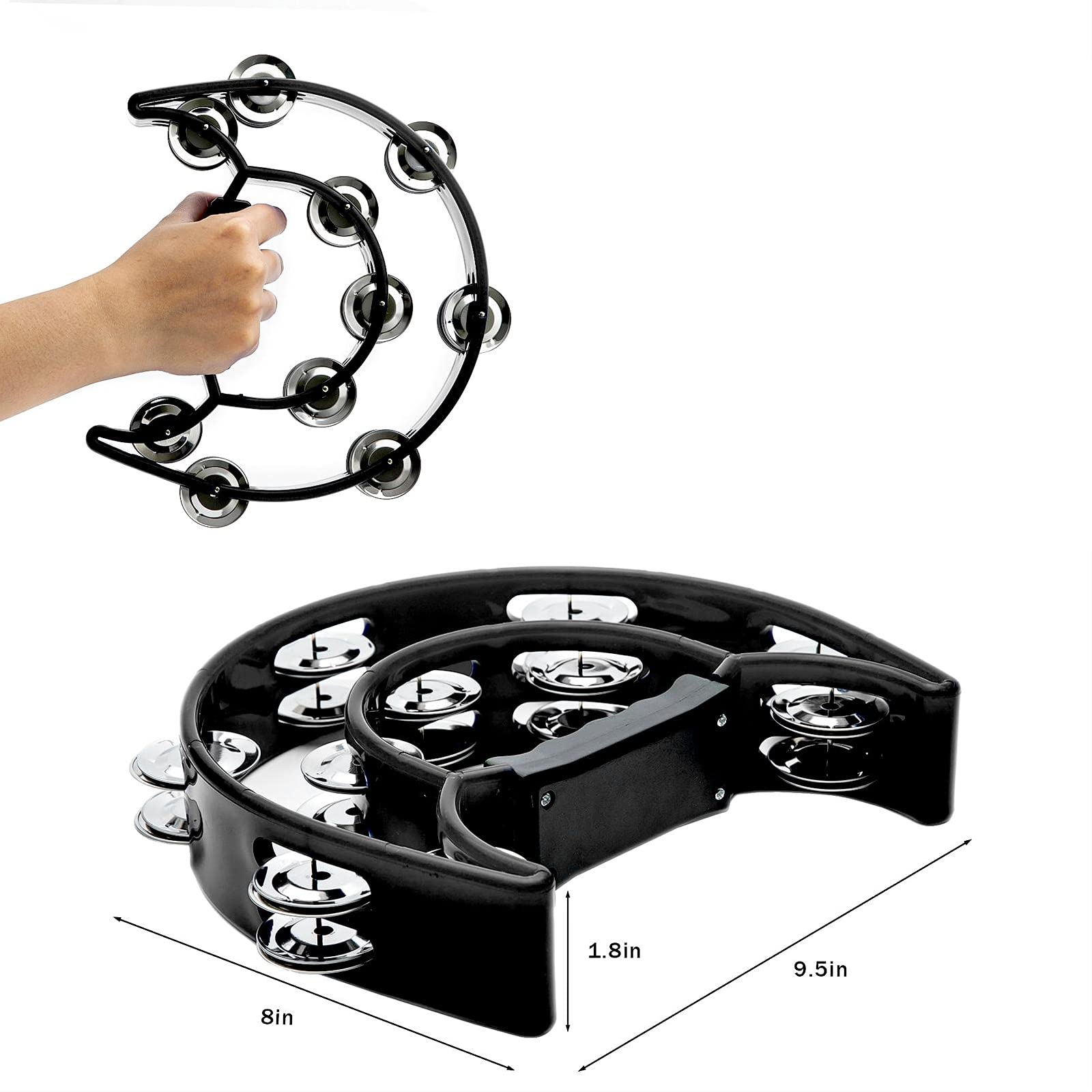 Tambourine Double Row Metal Ji - đánh giá và giá Musical Instrument Gif