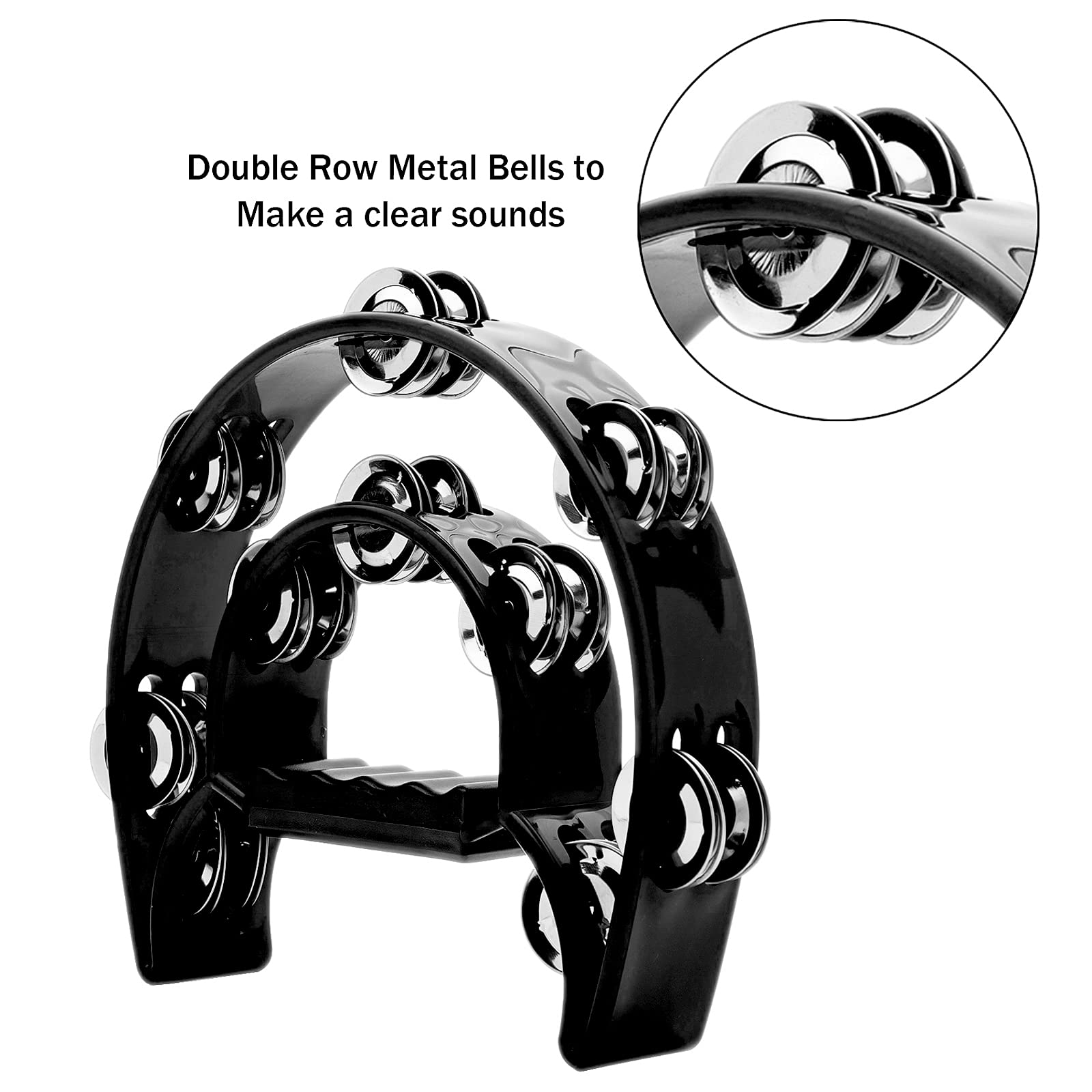 Tambourine Double Row Metal Ji - đánh giá và giá Musical Instrument Gif