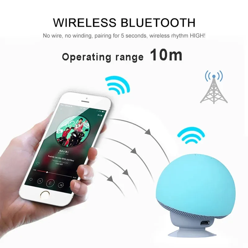 Mini Mushroom Bluetooth Speake - đánh giá và giá Cajon Musical Instrument