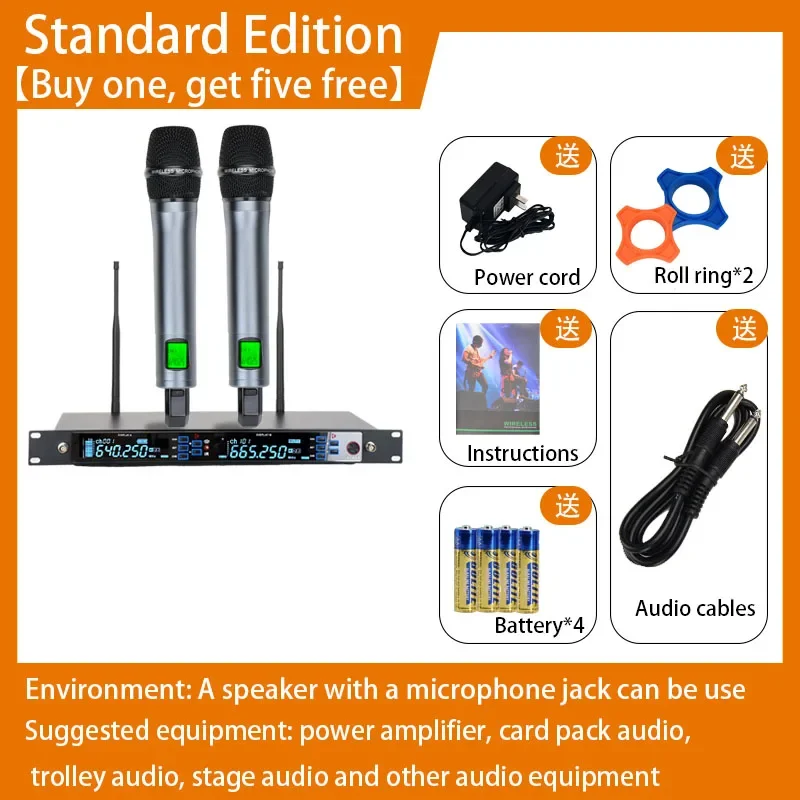 Wireless microphone system, 2- - đánh giá và giá Shure Mic Sm58