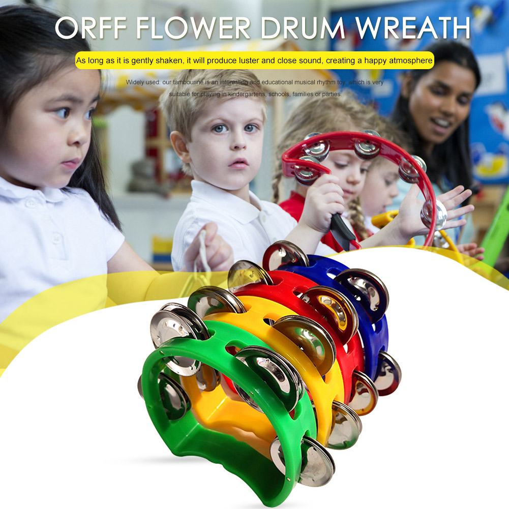 4pcs Tambourine Jingles Rattle - đánh giá và giá Musical Instrument Games