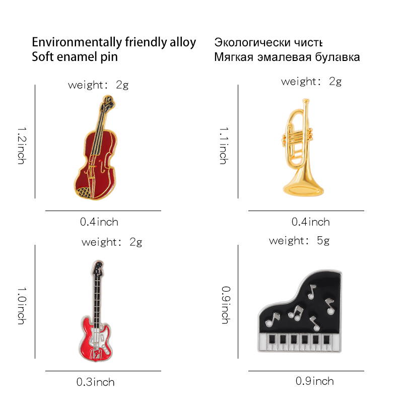 Concert Enamel Pin Piano Violi - đánh giá và giá Musical Instrument Veena