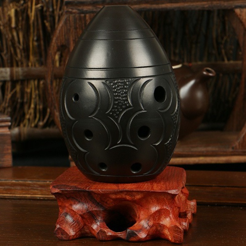 8 Holes Ocarina Black Portable - đánh giá và giá Musical Instrument Gif