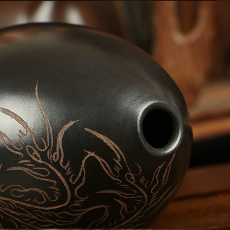 8 Holes Ocarina Black Portable - đánh giá và giá Musical Instrument Gif