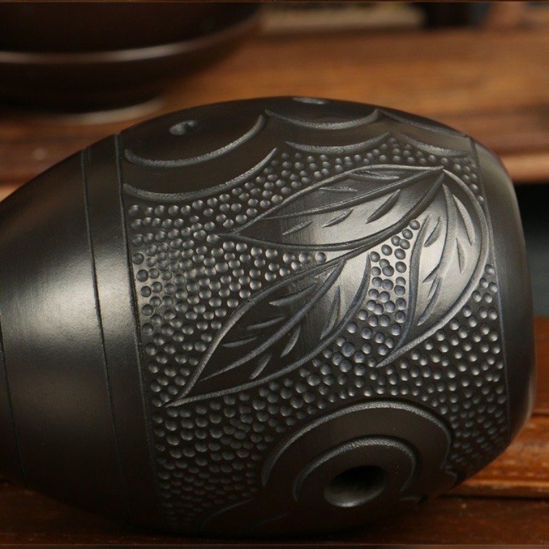 8 Holes Ocarina Black Portable - đánh giá và giá Musical Instrument Gif