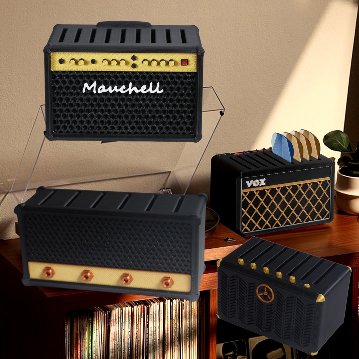 Guitar Pick Holder, 3D Printed - đánh giá và giá Cajon Musical Instrument