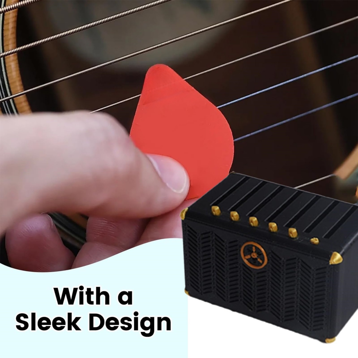Guitar Pick Holder, 3D Printed - đánh giá và giá Cajon Musical Instrument