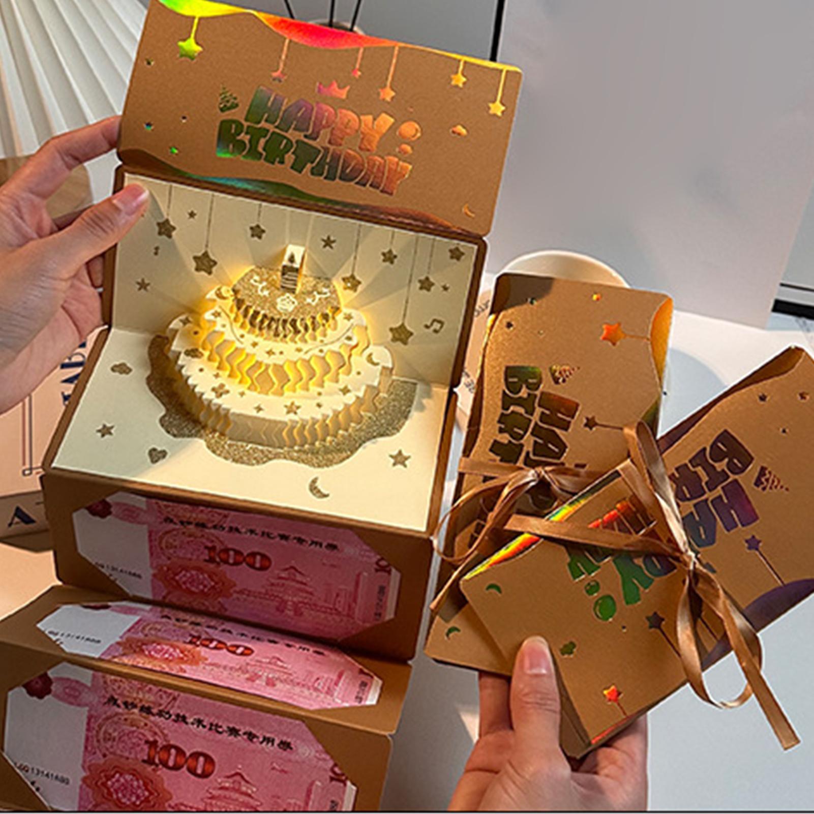 3D Cake Birthday Money Envelop - đánh giá và giá Cajon Musical Instrument