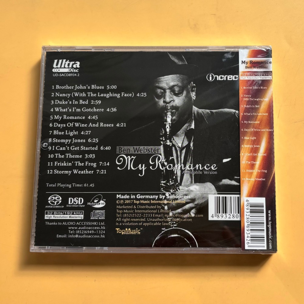 Ben Webster My Romance Jazz CD - đánh giá và giá Musical Instrument Jazz